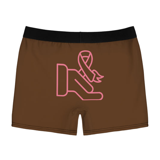 Men's Boxer Briefs: Fight Cancer Brown