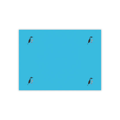 Post-it® Note Pads: Crazy Penguin World Logo Turquoise