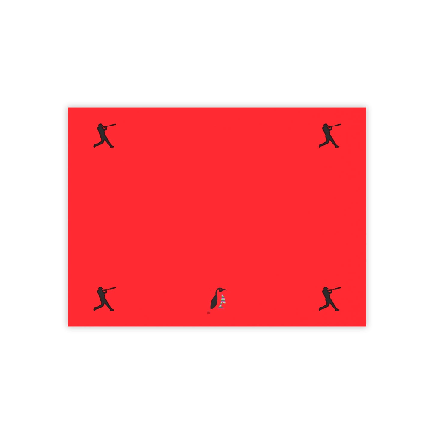 Post-it® Note Pads: Baseball Red