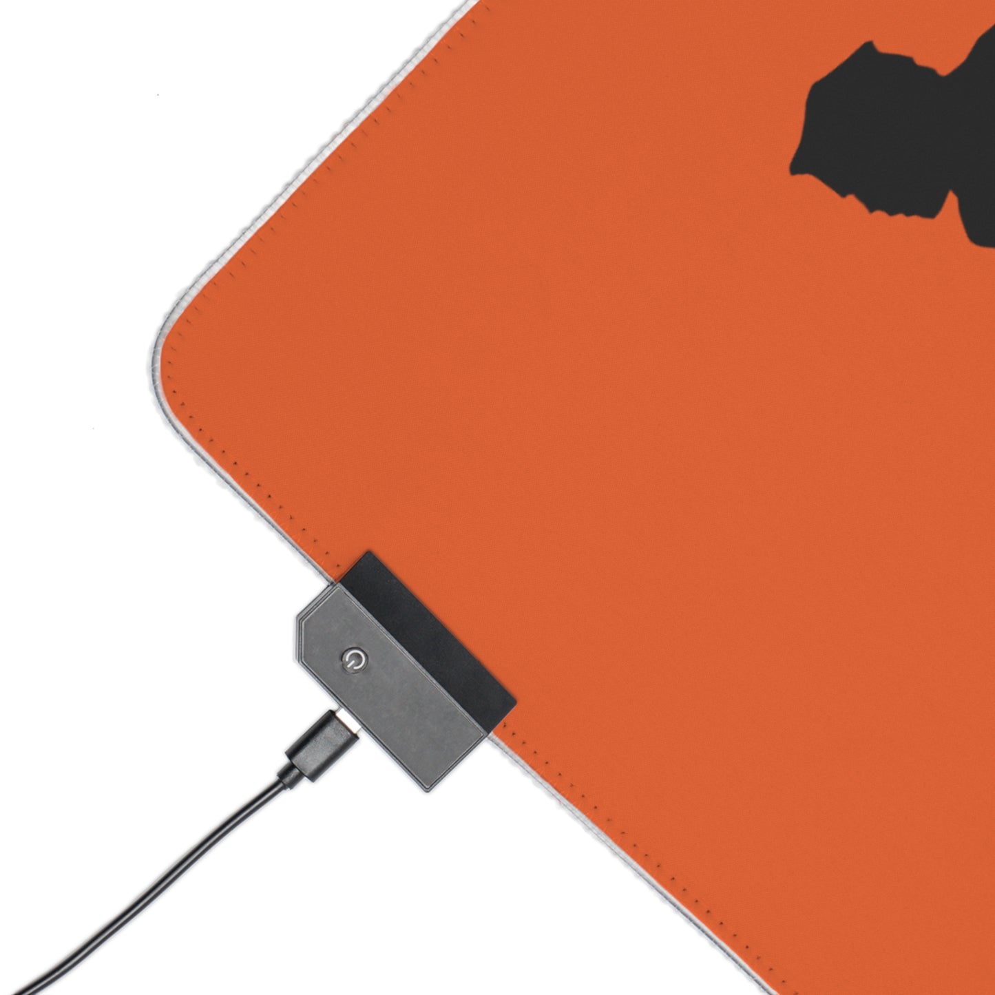 LED Gaming Mouse Pad: Hockey Orange