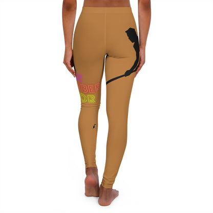 Women's Spandex Leggings: Hockey Lite Brown