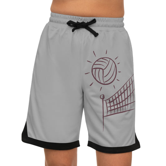 Basketball Rib Shorts: Volleyball Lite Grey