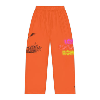 Women's Pajama Pants: Writing Orange