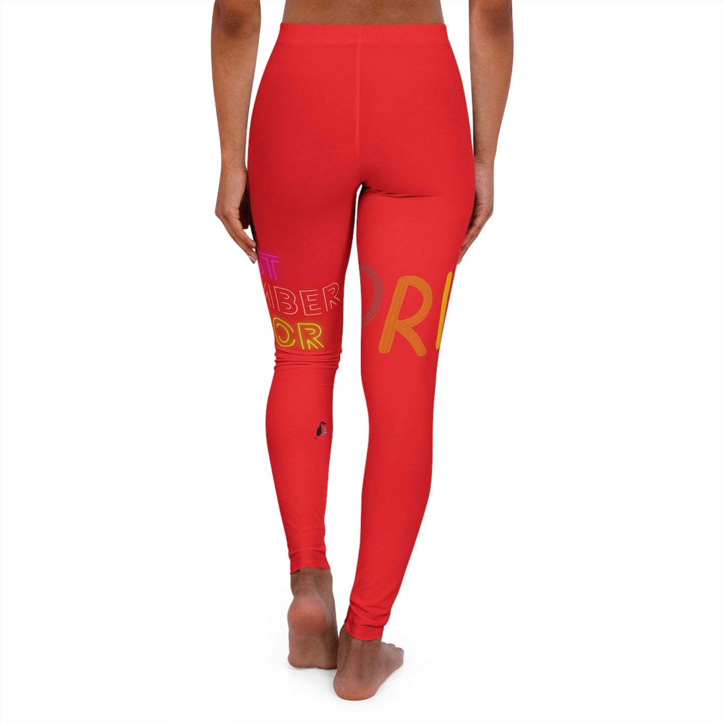 Women's Spandex Leggings: LGBTQ Pride Red