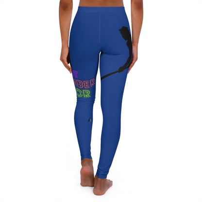 Women's Spandex Leggings: Hockey Dark Blue