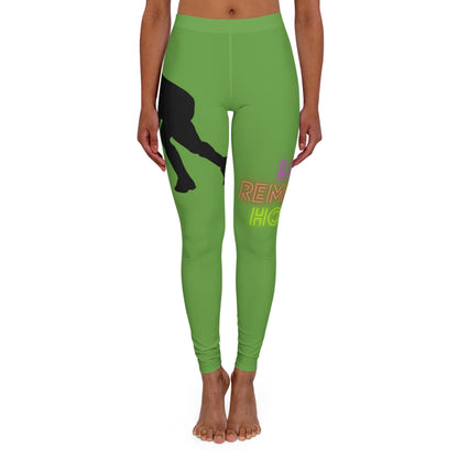 Women's Spandex Leggings: Hockey Green