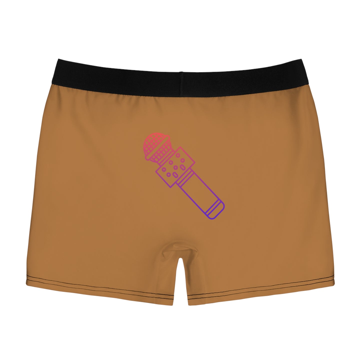 Men's Boxer Briefs: Music Lite Brown