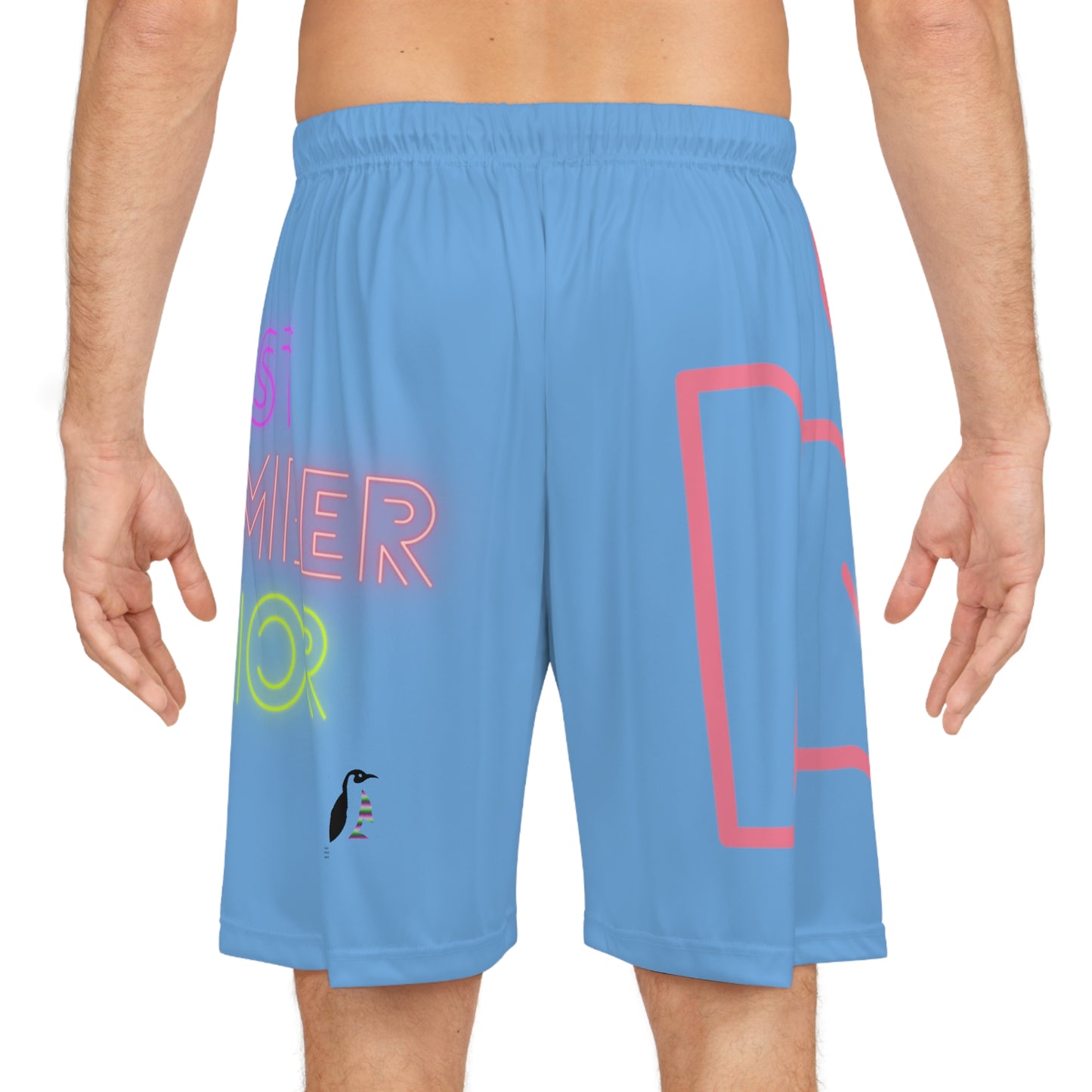 Basketball Shorts: Fight Cancer Lite Blue