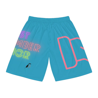 Basketball Shorts: Fight Cancer Turquoise