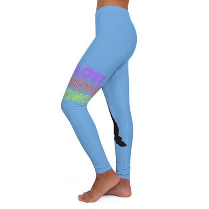 Women's Spandex Leggings: Dance Lite Blue