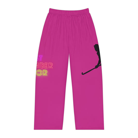 Women's Pajama Pants: Hockey Pink