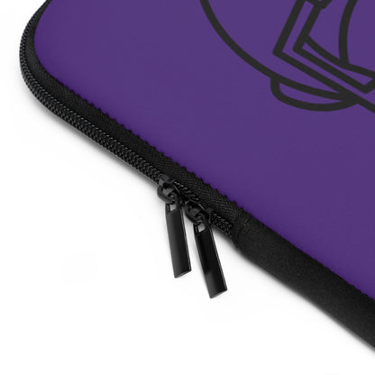 Laptop Sleeve: Football Purple