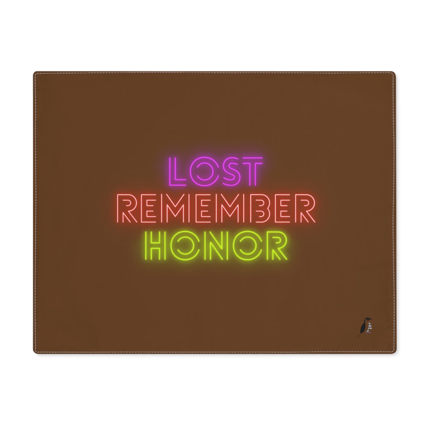 Placemat, 1pc: Lost Remember Honor Brown