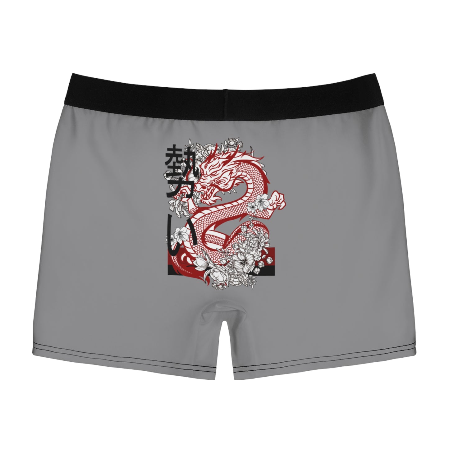 Men's Boxer Briefs: Dragons Grey