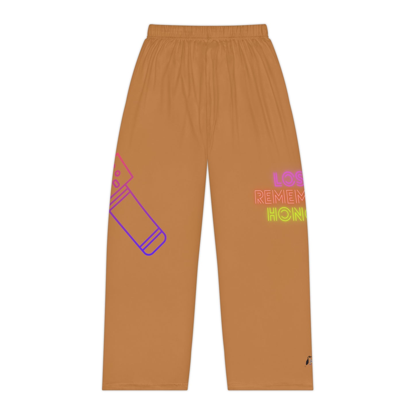 Women's Pajama Pants: Music Lite Brown