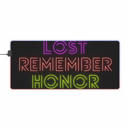 LED Gaming Mouse Pad: Lost Remember Honor Black