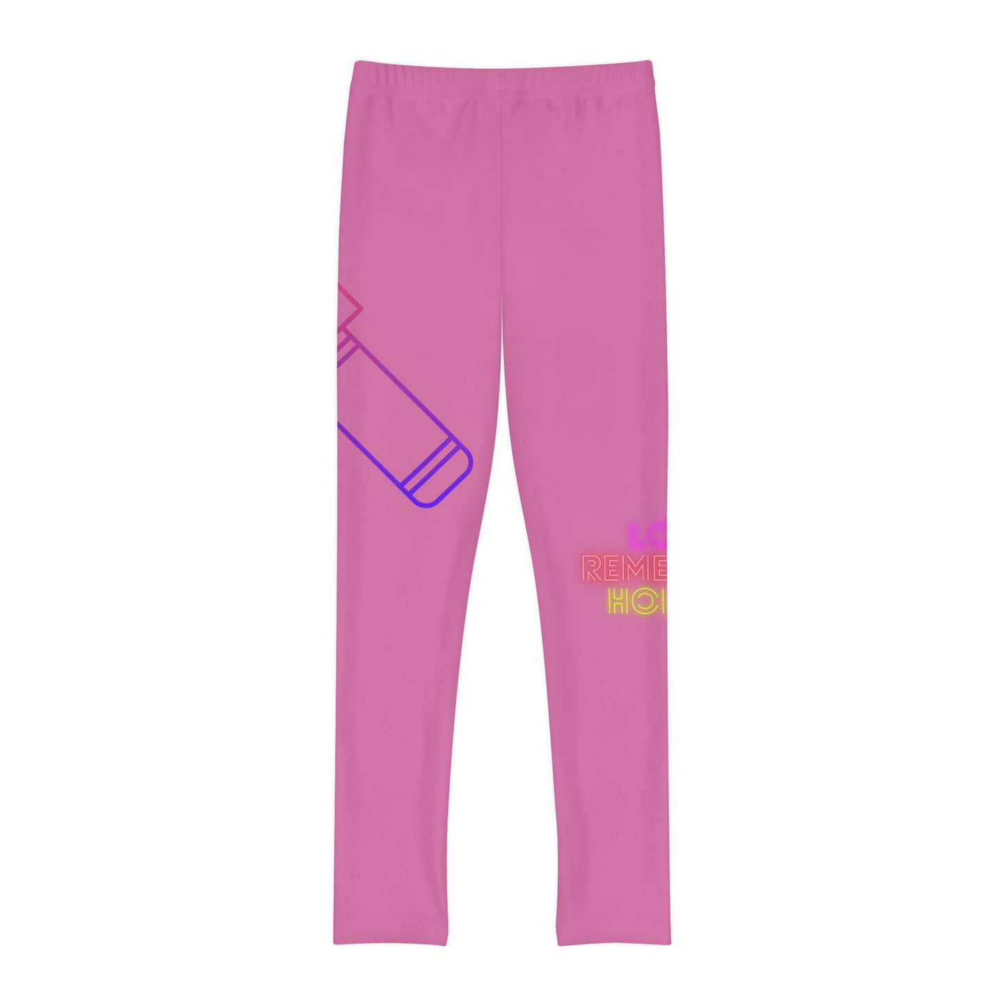 Youth Full-Length Leggings: Music Lite Pink