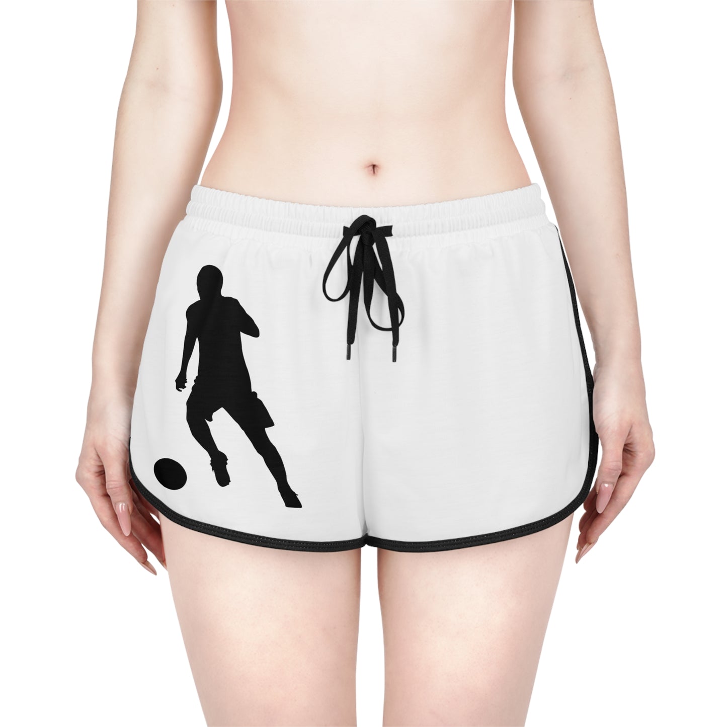 Women's Relaxed Shorts: Soccer White