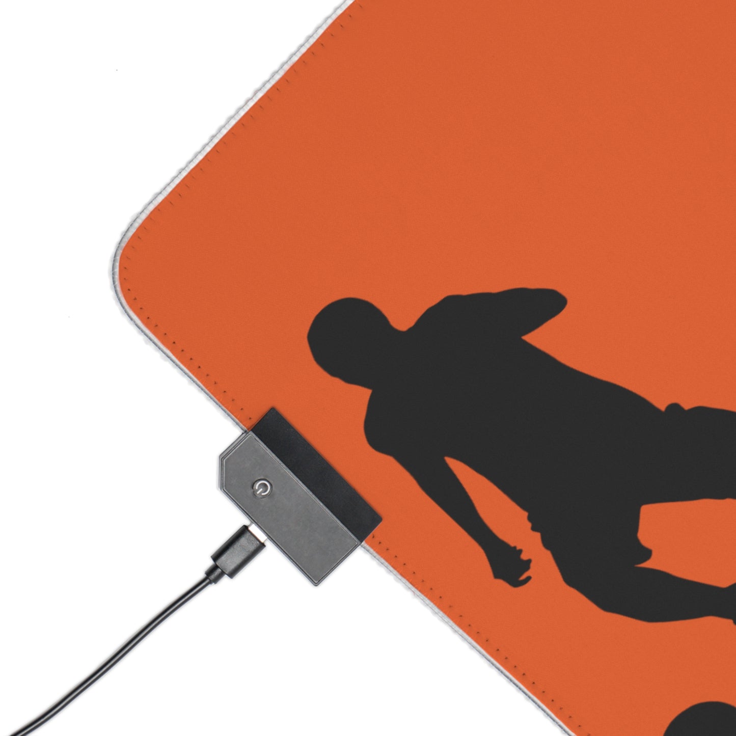 LED Gaming Mouse Pad: Soccer Orange