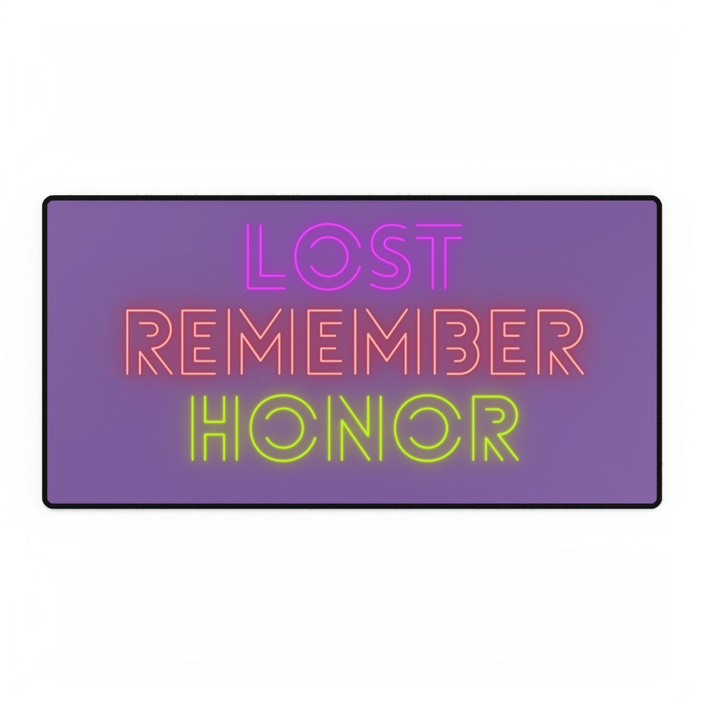 Desk Mats: Lost Remember Honor Lite Purple