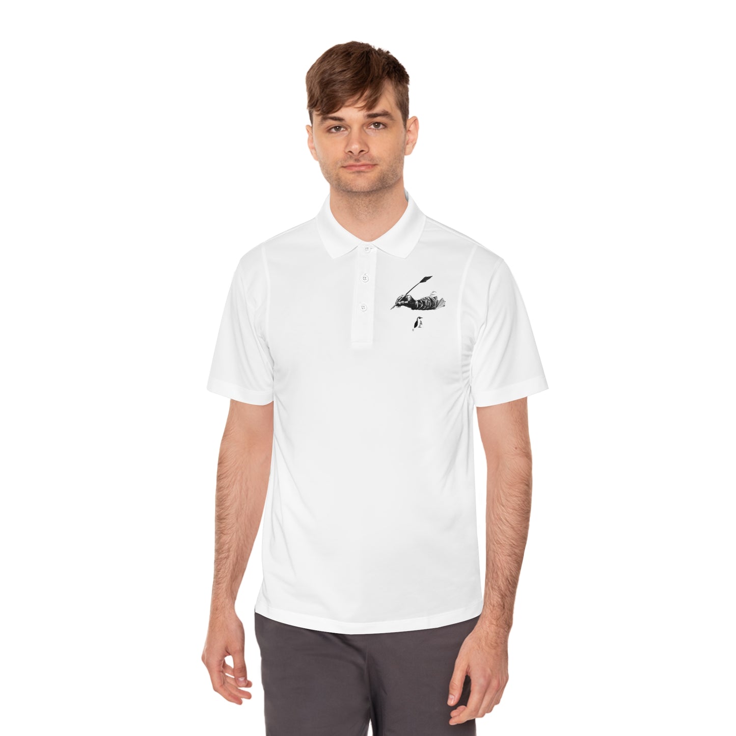 Men's Sport Polo Shirt: Writing #1