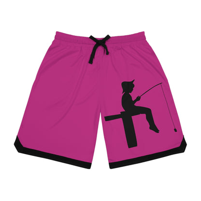 Basketball Rib Shorts: Fishing Pink