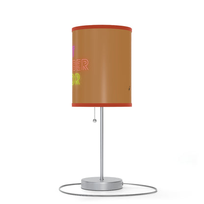 Lamp on a Stand, US|CA plug: Lost Remember Honor Lite Brown