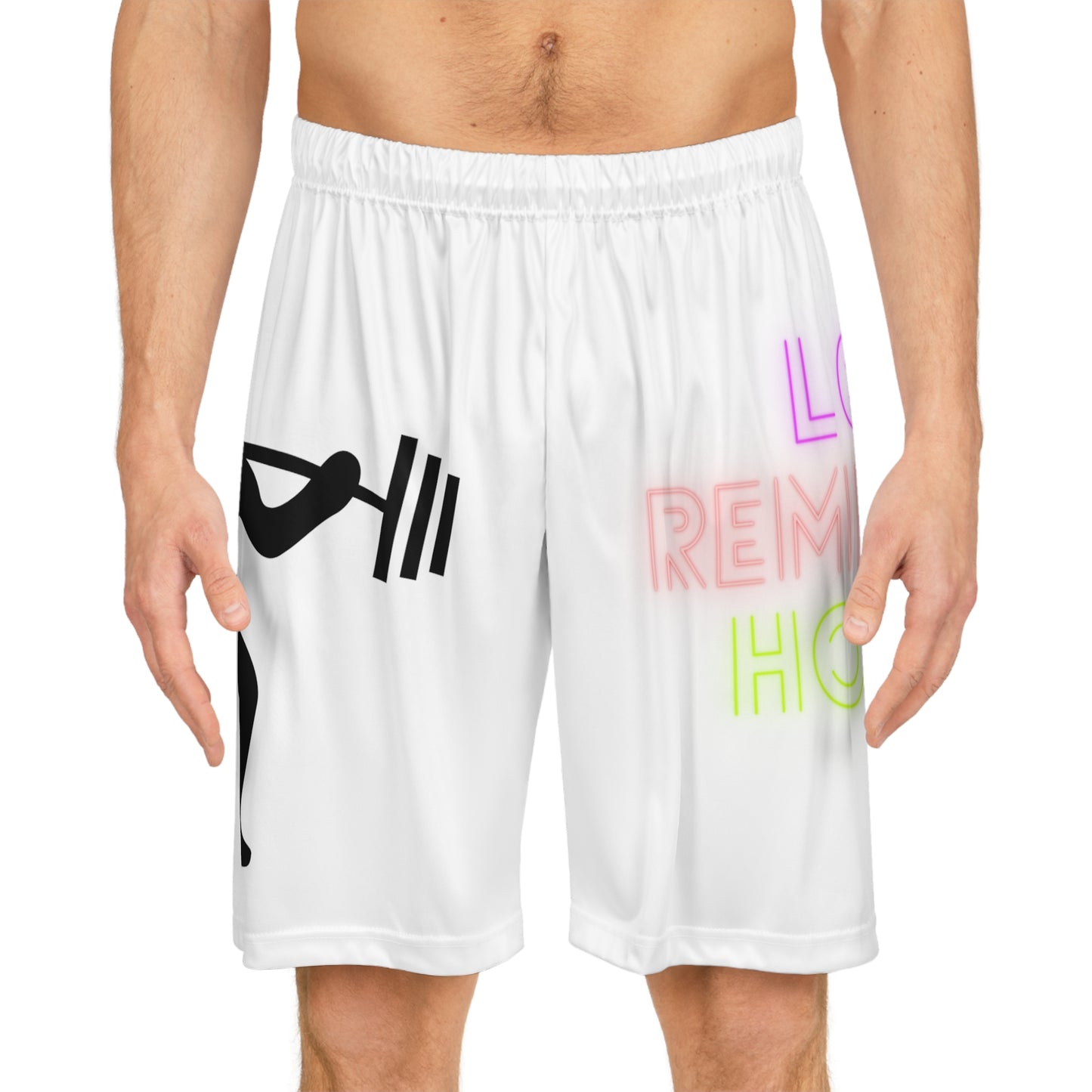 Basketball Shorts: Weightlifting White