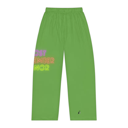 Women's Pajama Pants: Lost Remember Honor Green