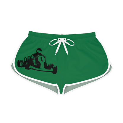 Women's Relaxed Shorts: Racing Dark Green