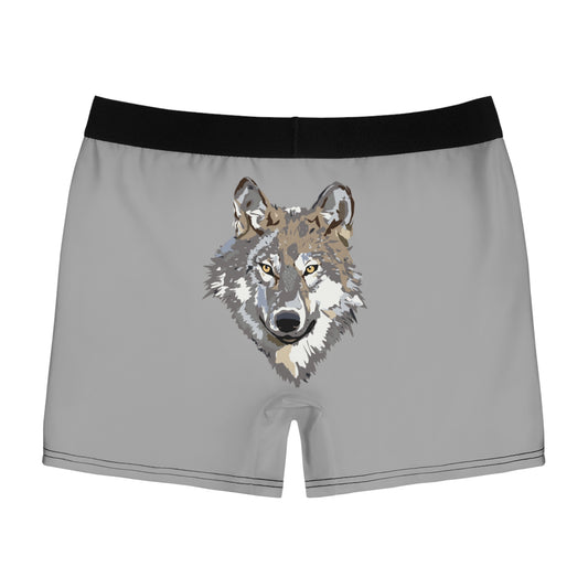 Men's Boxer Briefs: Wolves Lite Grey