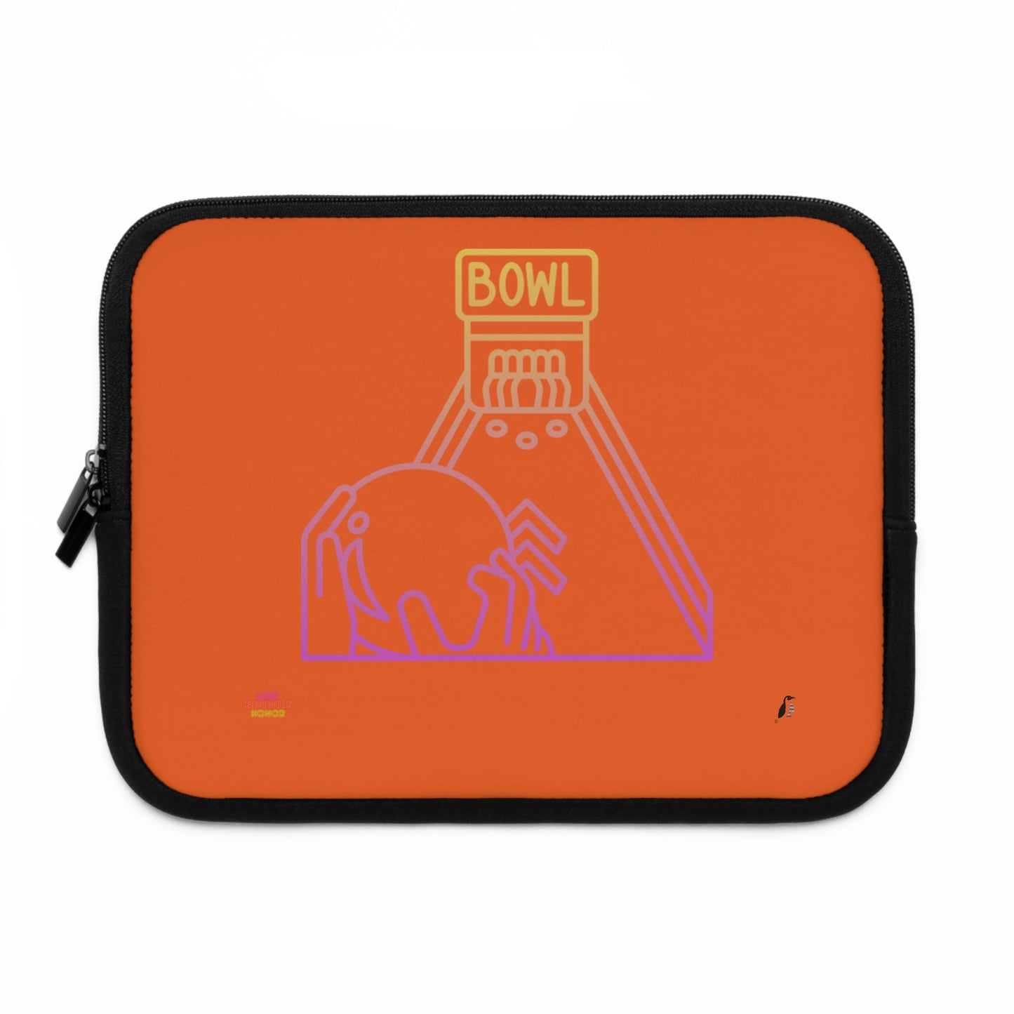 Laptop Sleeve: Bowling Orange