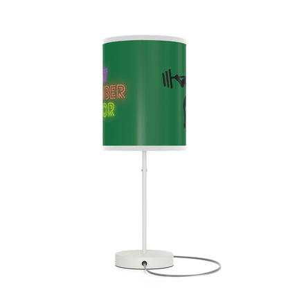 Lamp on a Stand, US|CA plug: Weightlifting Dark Green