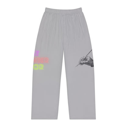 Women's Pajama Pants: Writing Lite Grey