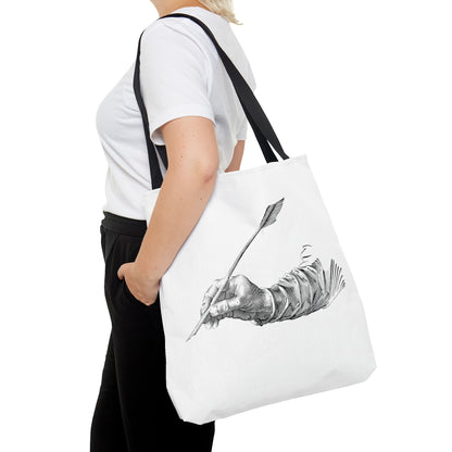 Tote Bag: Writing Lite Grey