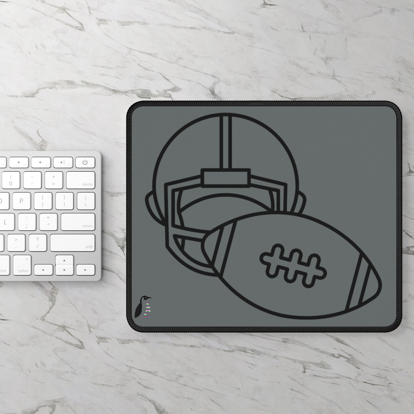 Gaming Mouse Pad: Football Dark Grey