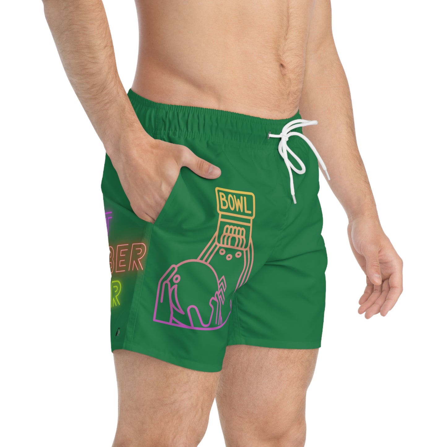 Swim Trunks: Bowling Dark Green