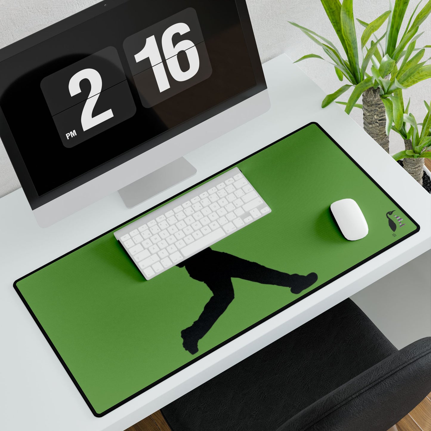 Desk Mats: Baseball Green