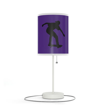 Lamp on a Stand, US|CA plug: Skateboarding Purple