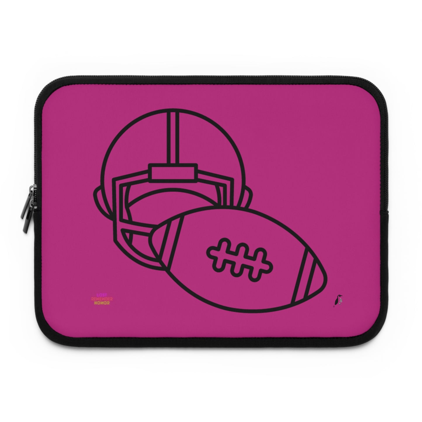 Laptop Sleeve: Football Pink