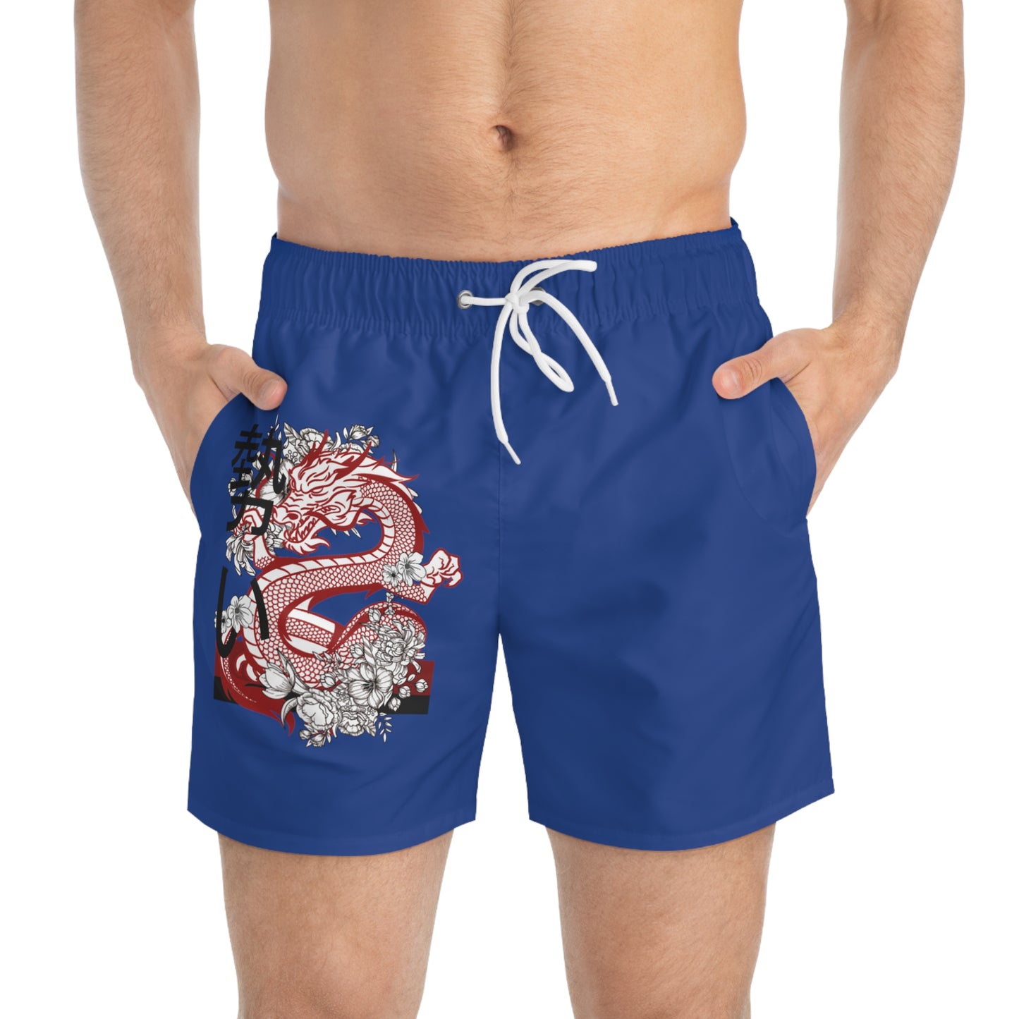 Swim Trunks: Dragons Dark Blue