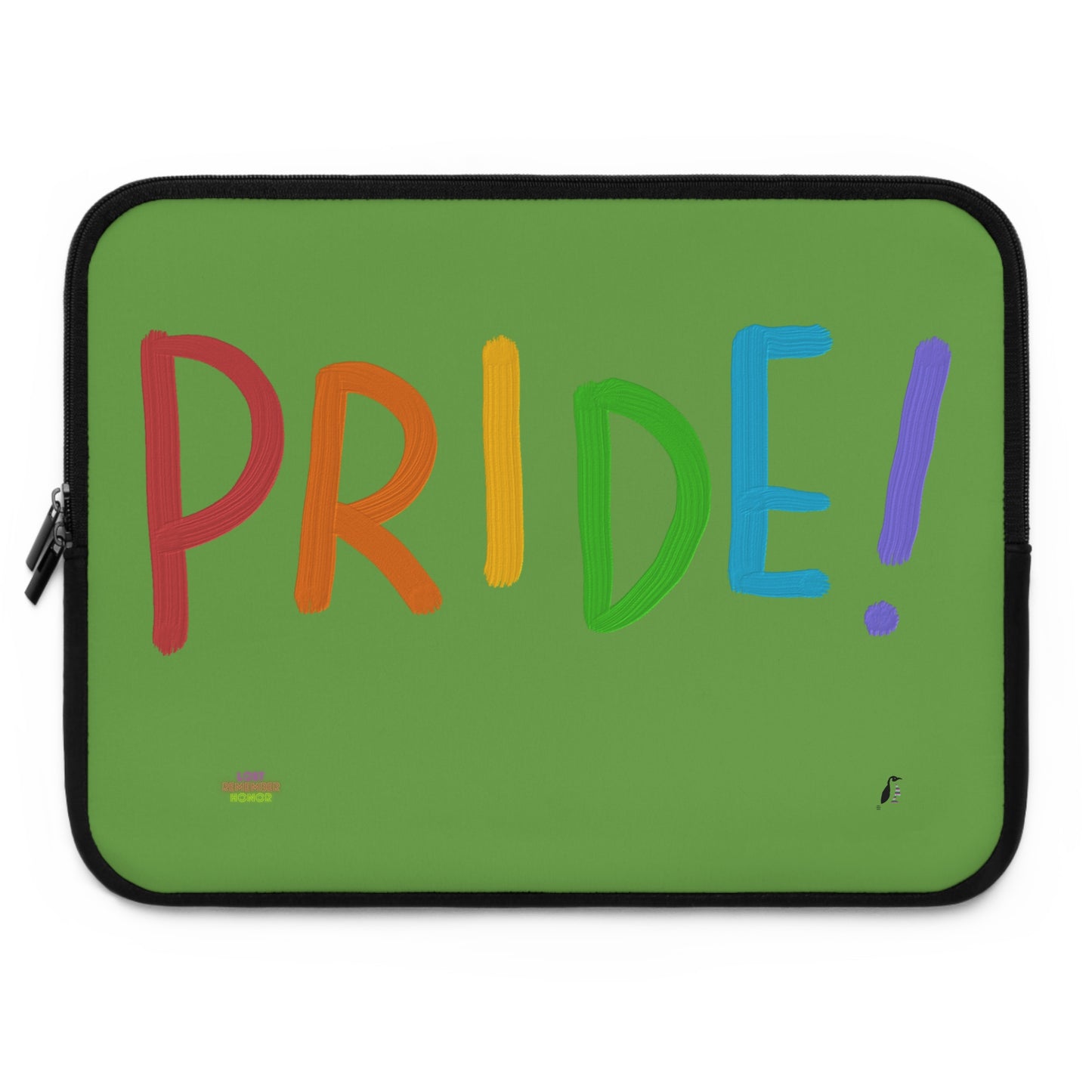 Laptop Sleeve: LGBTQ Pride Green