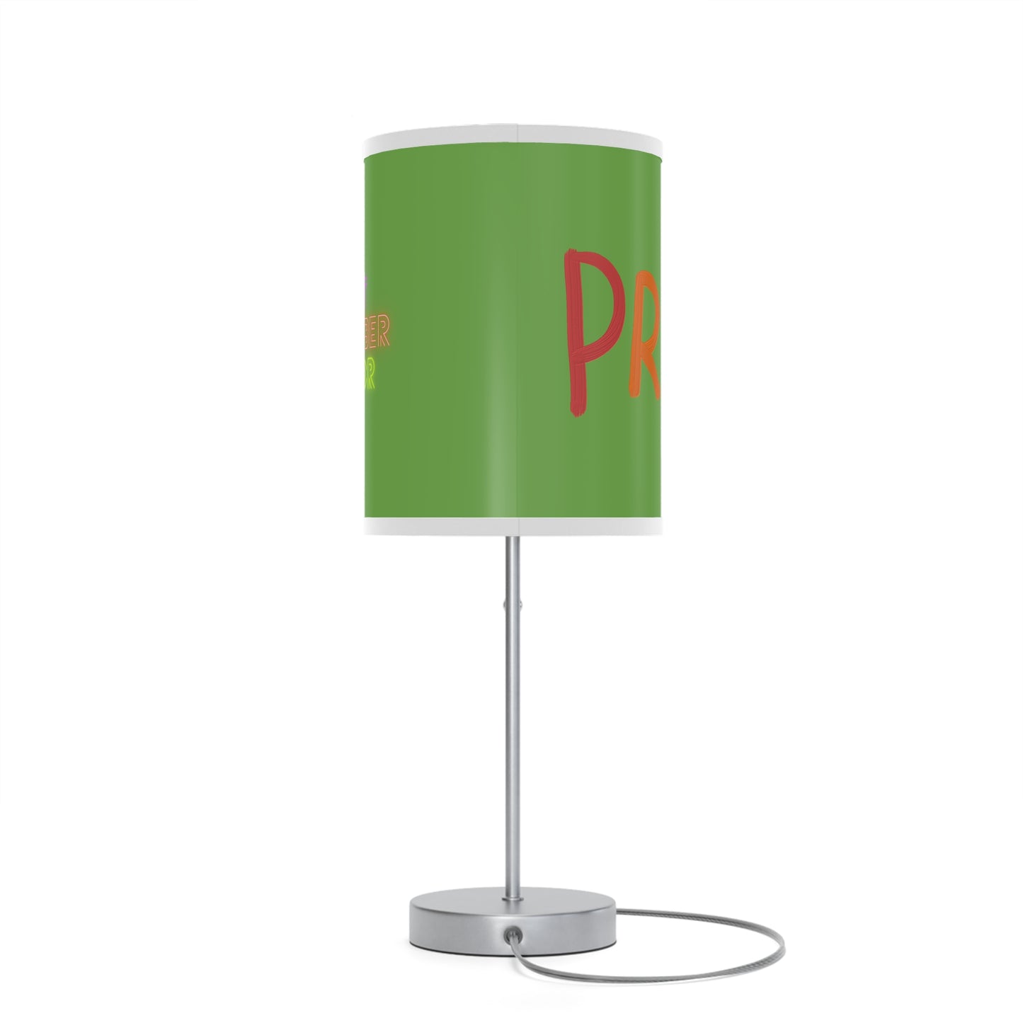 Lamp on a Stand, US|CA plug: LGBTQ Pride Green