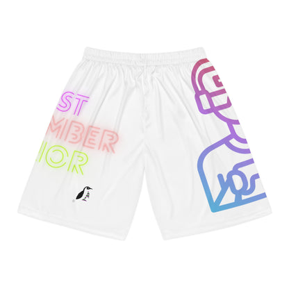 Basketball Shorts: Gaming White