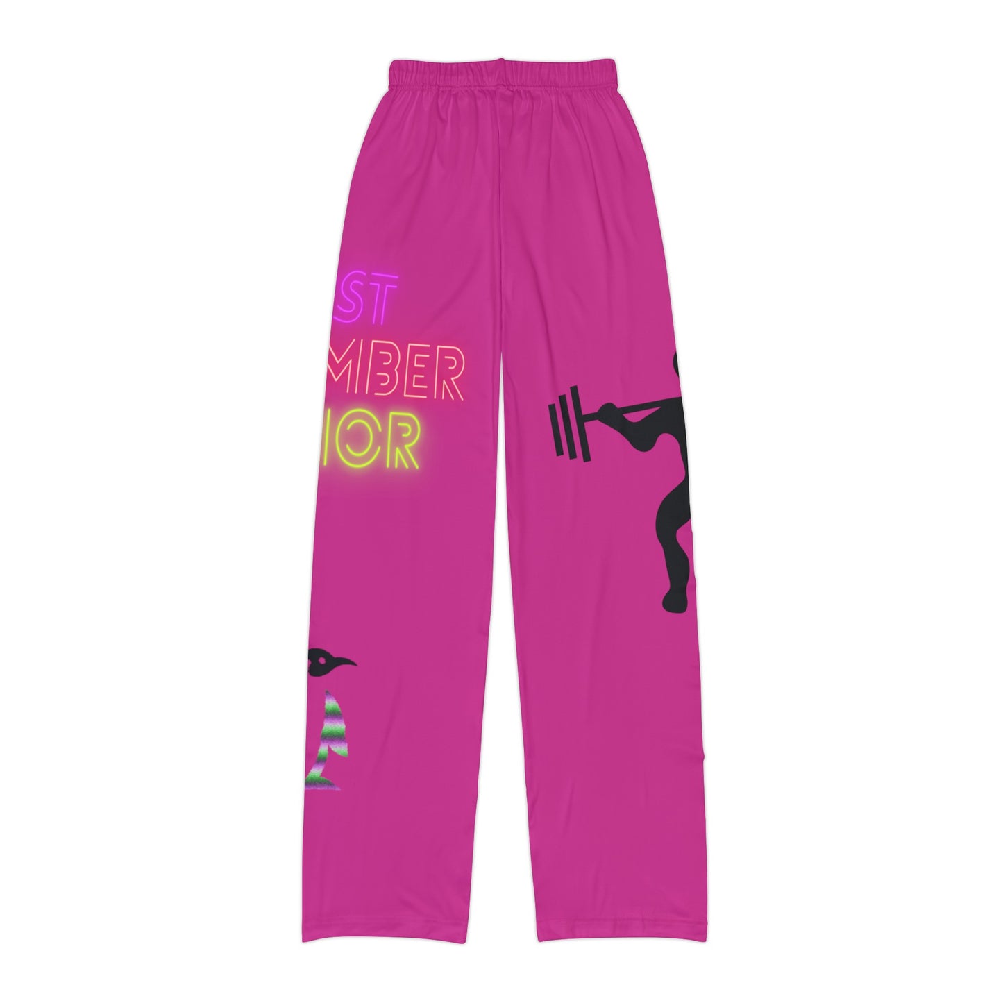 Kids Pajama Pants: Weightlifting Pink