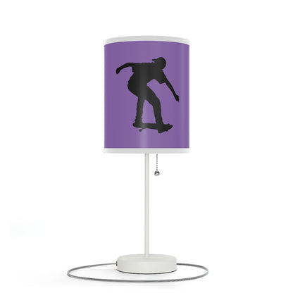 Lamp on a Stand, US|CA plug: Skateboarding Lite Purple