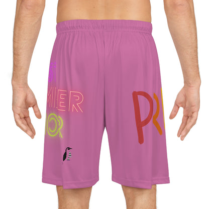 Basketball Shorts: LGBTQ Pride Lite Pink