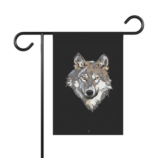 Garden & House Banner: Wolves Black