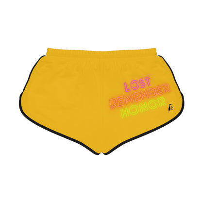 Women's Relaxed Shorts: Tennis Yellow