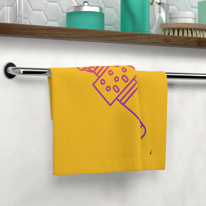 Face Towel: Music Yellow